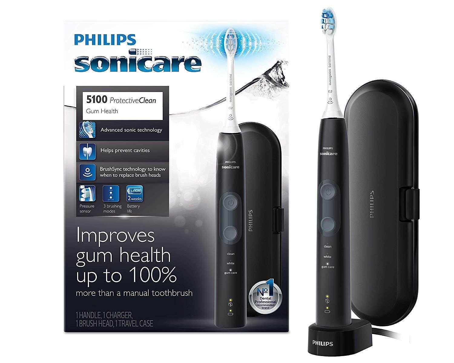 แปรงสีฟันไฟฟ้า ช่วยดูแลสุขภาพช่องปาก สุพรรณบุรี Philips Sonicare ProtectiveClean 5100 แปรงสีฟันไฟฟ้า
