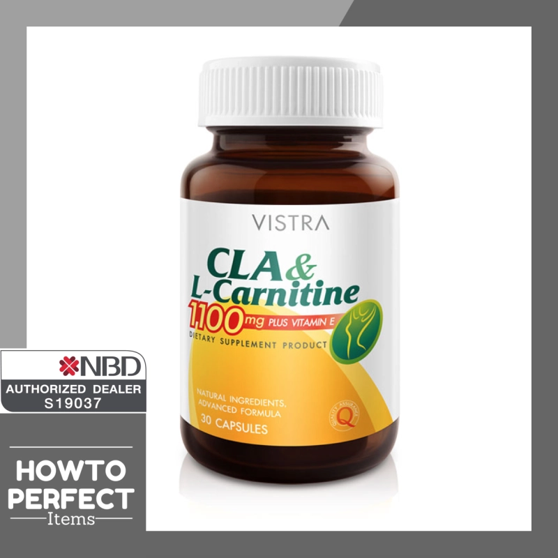 ภาพหน้าปกสินค้าVistra CLA & L-Carnitine 1100mg Plus Vitamin E จากร้าน howtoperfect_items บน Lazada