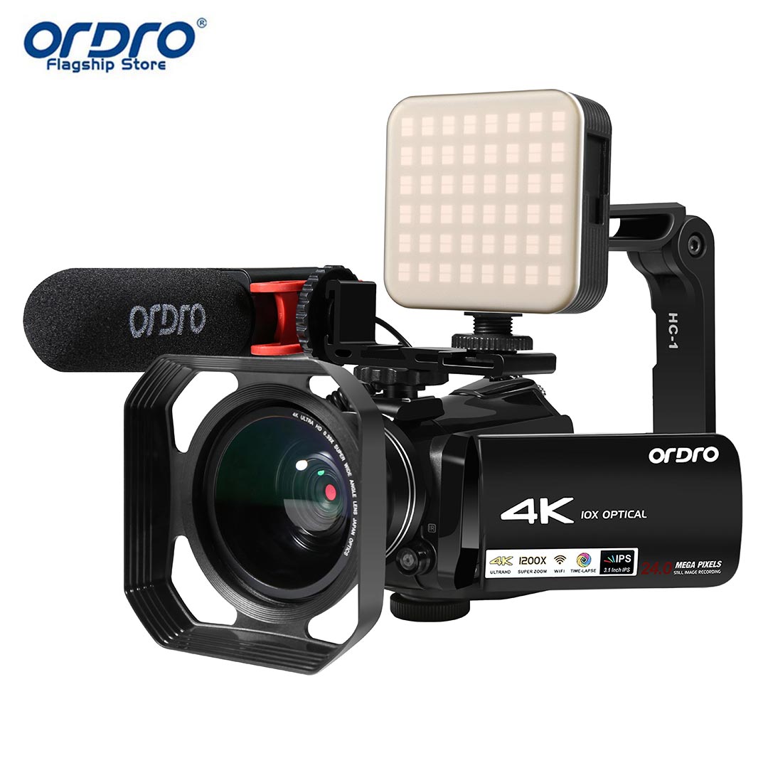 ORDRO HDR-AC7 4K 24MP Optical Zoom YouTube Live Stream FHD Video Camera ราคา 11,888 บาท*ส่งฟรี