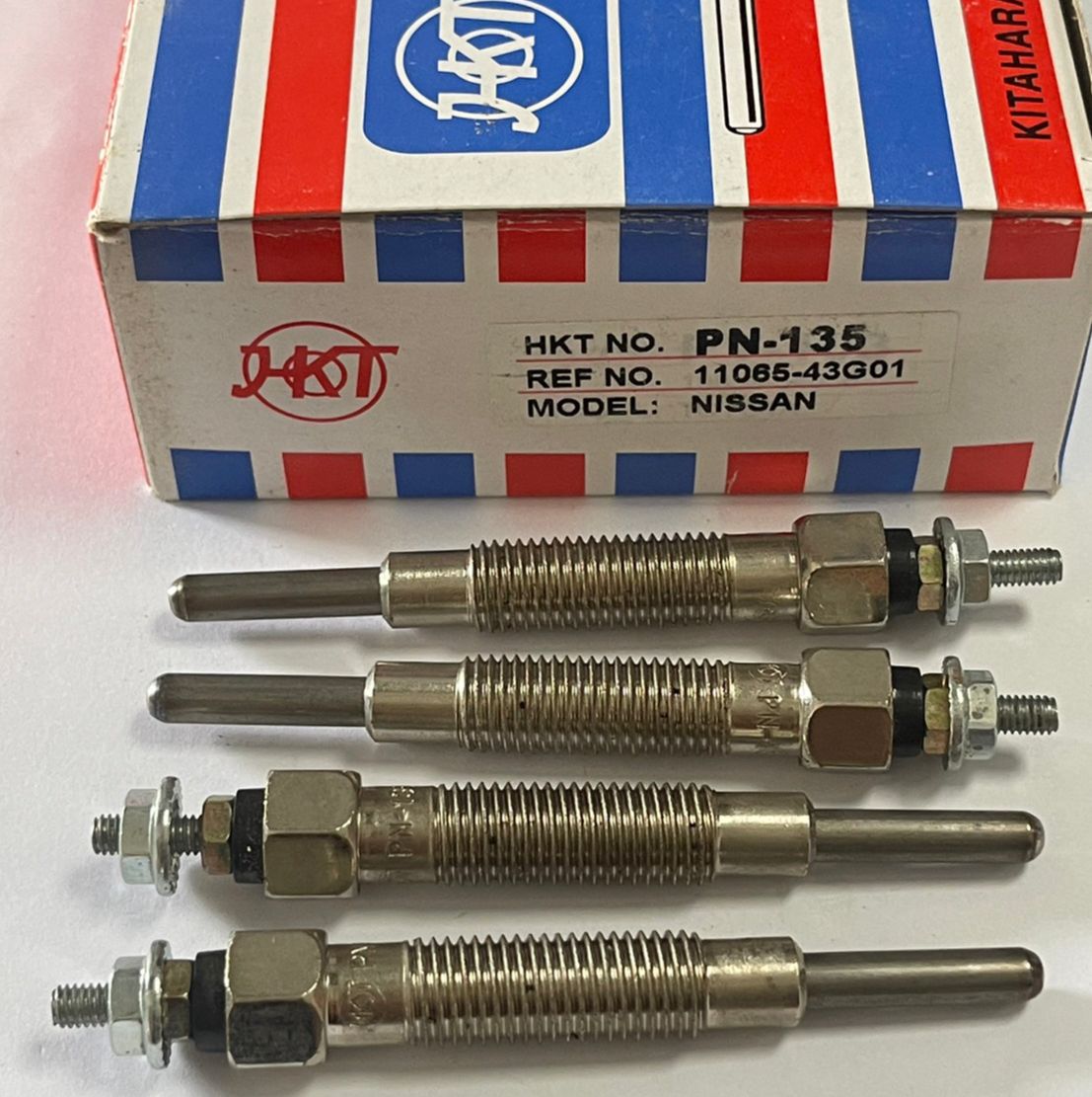 หัวเผา Big M HKT แท้ MADE IN JAPAN PN-135 เกรดA นิสสัน บิ๊กเอ็ม NISSAN ,TD23-27 ขนาด แกน 5 มิล เกลียว 10 มิล ยาว 90 มิล ราคา/ต่อ1หัว ราคา 99 บาท*ส่งฟรี
