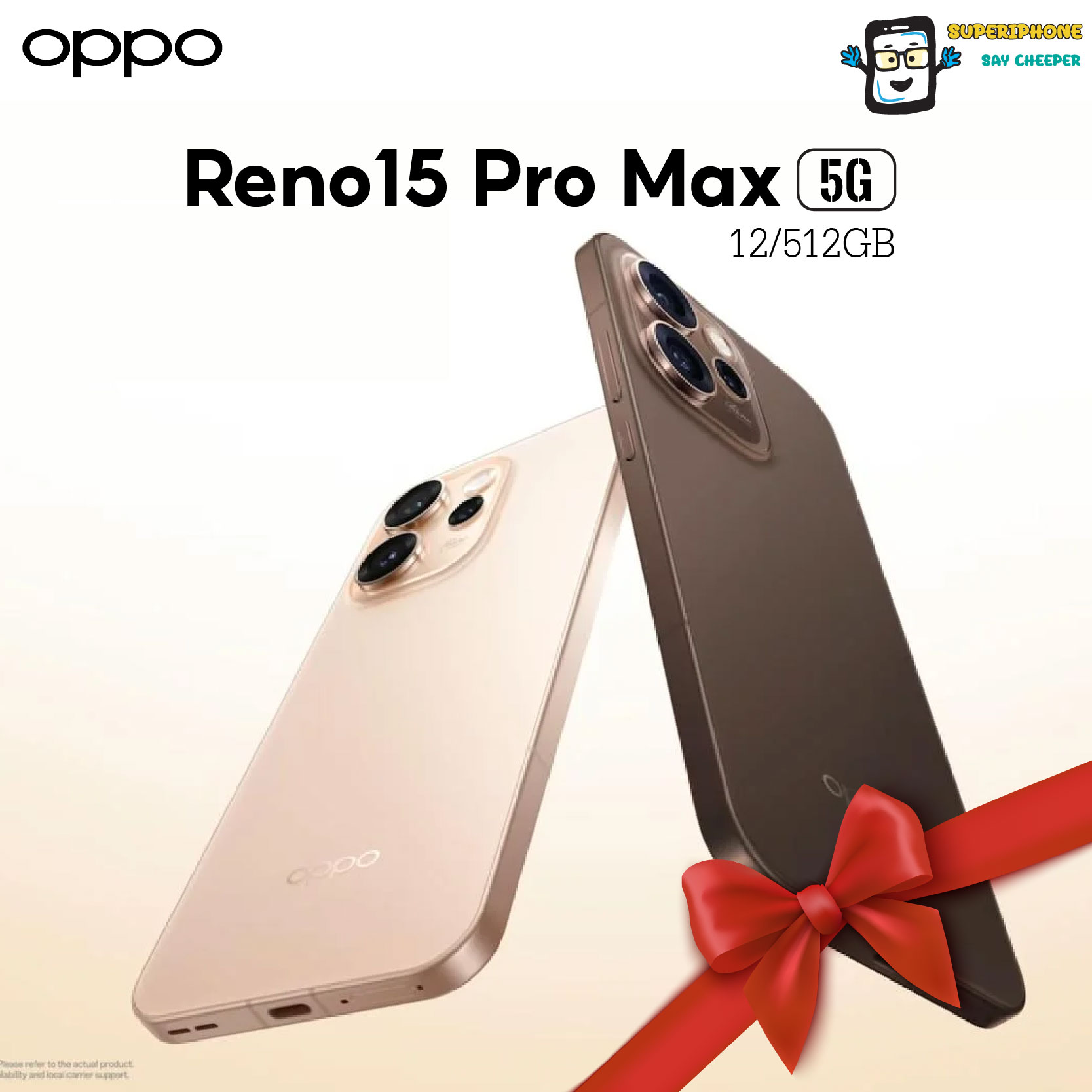 Oppo Reno 15 Pro Max 5g Model (12/512Gb) 6.78-Inch Screen L Waterproof and Dustproof Ip69 ราคา 21,333 บาท*ส่งฟรี
