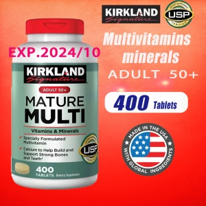 ภาพหน้าปกสินค้าKirkland  Adult 50+ Mature Multi  Vitamins Minerals 400 Tablets ที่เกี่ยวข้อง