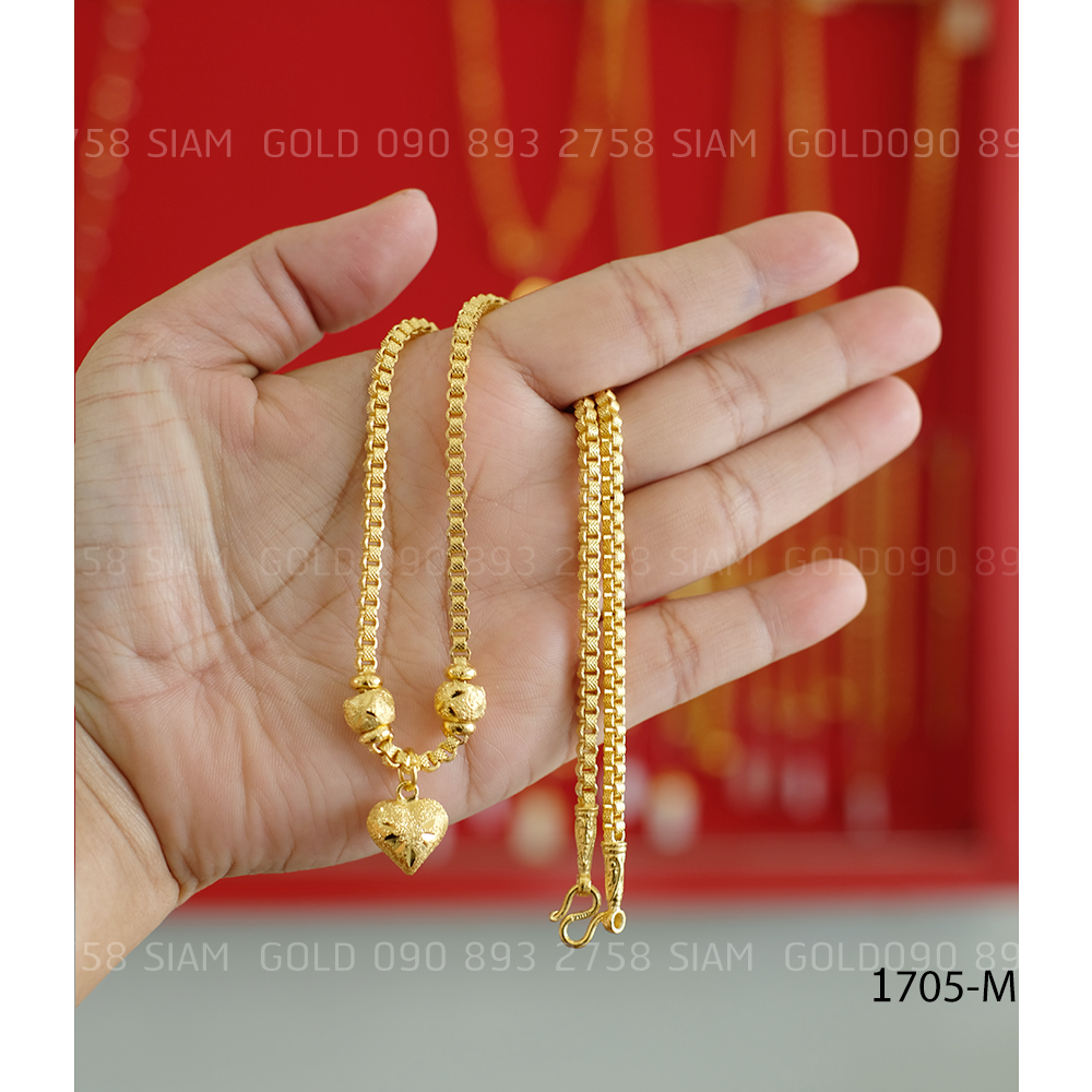 Taro Ken Oeng Necklace with Heart Pendant, 1 Piece, Code 1705-m ราคา 1,390 บาท*ส่งฟรี