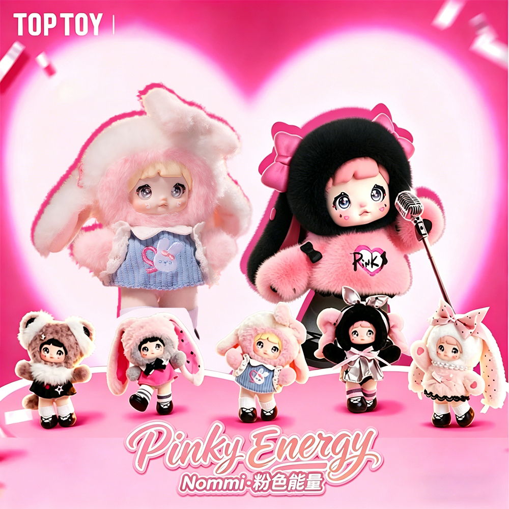 Toptoy X Nommi Pink Energy Pink Woolen Doll, Nommi-Pinky Energy Series Plush Doll Blind Box ราคา 480 บาท*ส่งฟรี