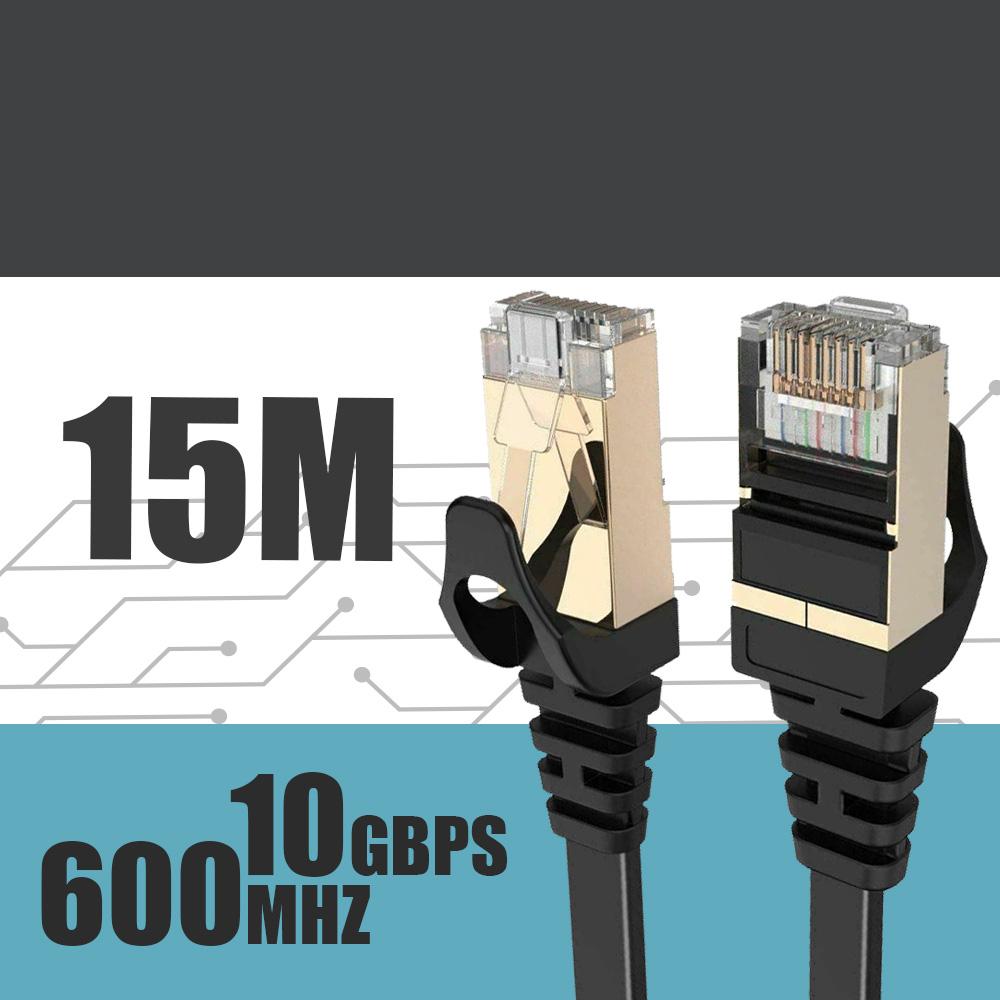 Cat7 RJ45 Ethernet Network Cable Cat7 Lead 10Gbp 600Mhz LAN UTP Patch Gold plated สายแลนสำเร็จรูปพร้อมใช้งาน ยาว 2เมตร 5เมตร 10เมตร 15เมตร 20เมตร 30เมตร