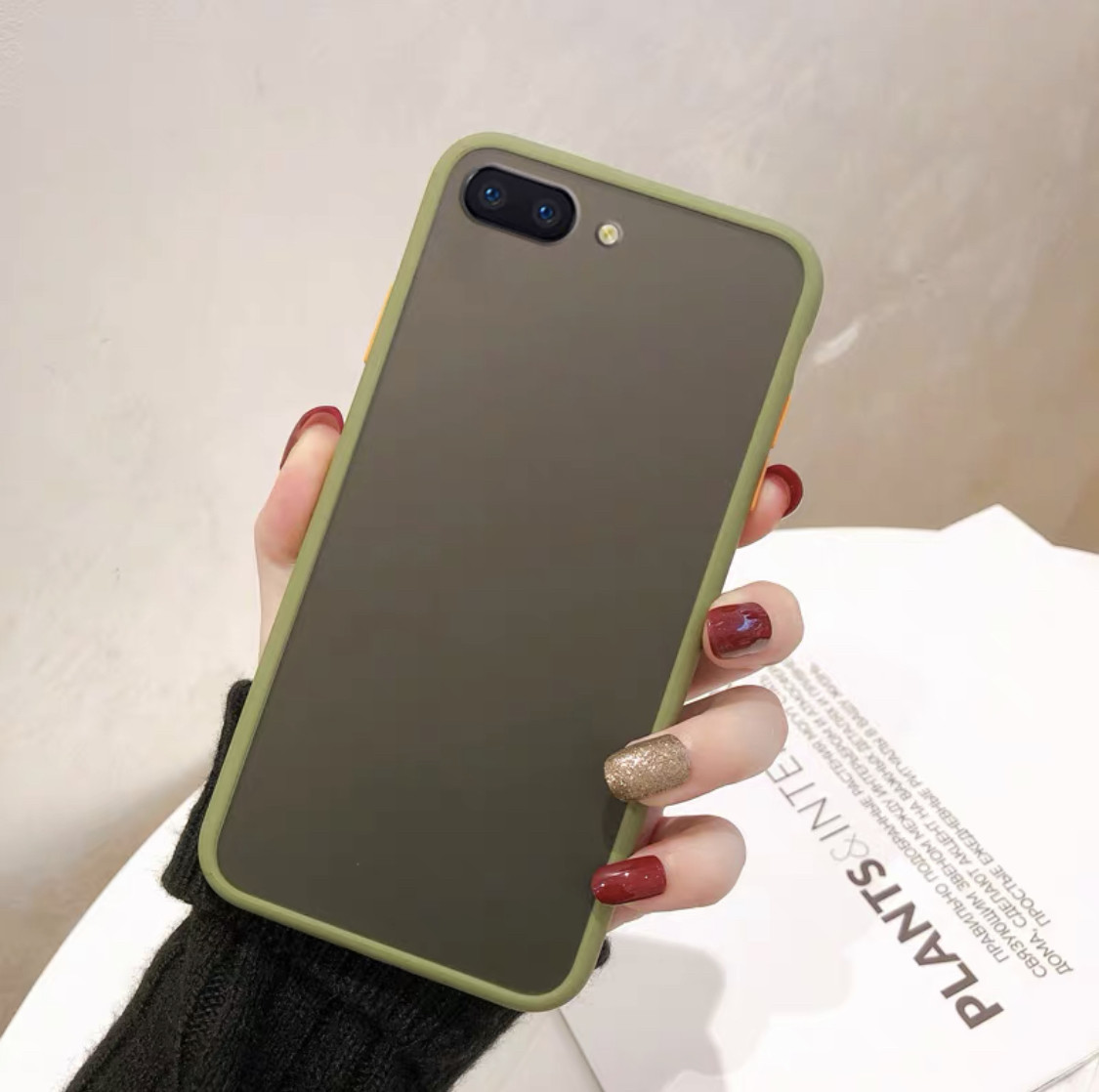 [ส่งจากไทย] เคสโทรศัพท์ ออฟโป้ Case Oppo A3s เคสกันกระแทก ขอบสีหลังขุ่น