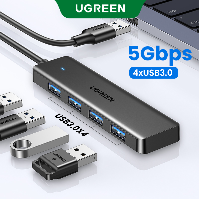 Ugreen USB 3.0 Hub 4*Usb Port 5Gbps for Mouse Keyboard Card Reader Model:25851