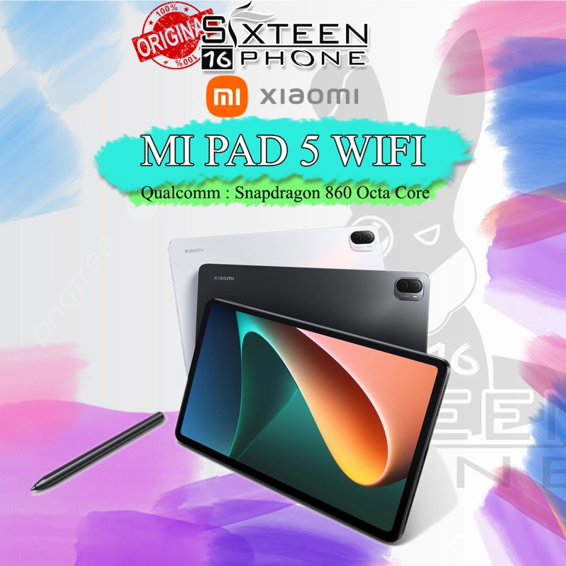 ภาพหน้าปกสินค้าXiaomi Mi Pad 5 Snapdragon 860 (6/128GB,256GB) จอใหญ่ 11" แบตเตอรี่ 8,720 mAh เครื่องศูนยไทย Sixteenphone