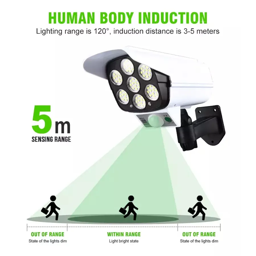 Sabaiishop ²  77 LED  ²  ££²£  2 in 1 SOLAR Light & Security  Dummy Camera | Lazada.co.th
