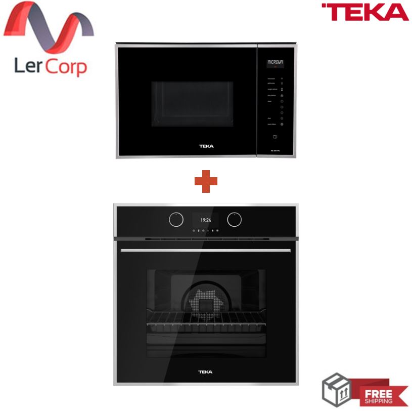 [0% 10 เดือน] (TEKA) เตาอบมัลติฟังก์ชั่น เทอร์โบ 60 ซม HLB 860 + ไมโครเวฟ+ย่าง จอแสดงผล TFL 25 ลิตร ML 825 ราคา 54,900 บาท*ส่งฟรี