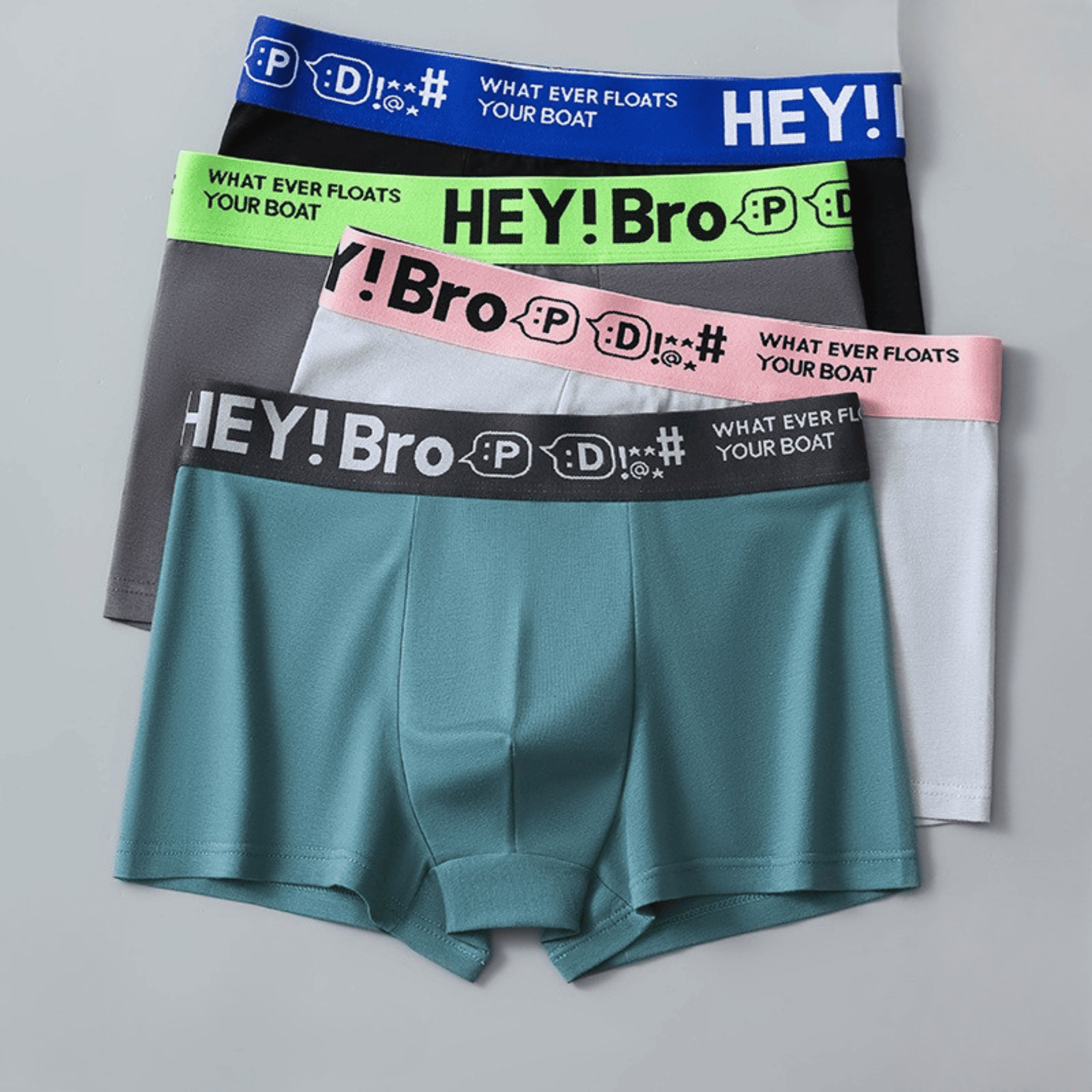 กางเกงในผู้ชาย Boxer ลาย "Hey Bro" รุ่น 3202 ราคา 32 บาท*ส่งฟรี