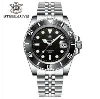 มีสต็อกในประเทศไทย นาฬิกาผู้ชาย นาฬิกากีฬาผู้ชาย SteelDive 1953 Automatic diver watch 300m waterproof SuperLuminova BGW9 sapphire crystal