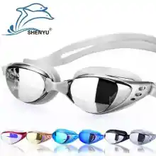 ภาพขนาดย่อสินค้าแว่นตาว่ายน้ำ แว่นว่ายน้ำ แว่นตาดำน้ำ ป้องกัน UV ป้องกันการรั่วซึม แว่นตาสำหรับผู้ใหญ่ เด็กโต มี 6 สีให้เลือก