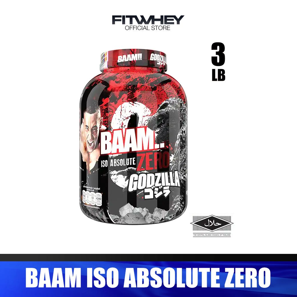 ผลิตภัณฑ์เพื่อสุขภาพ BAAM!! Baam Iso Absolute Zero (3 ปอนด์) เวย์โปรตีนไอโซเลท ไม่มีไขมัน ไม่มีน้ำตาล ดูดซึมได้เร็ว I Fitwhey ราคา 3,369 บาท*ส่งฟรี