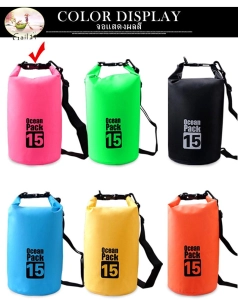 สินค้า Ocean Pack 15L 6colors กระเป๋ากันน้ำขนาด15ลิตร มี6สีให้เลือก Ocean Pack 15L 6colors  15 liters waterproof bag ( available in 6 colors for choosing )