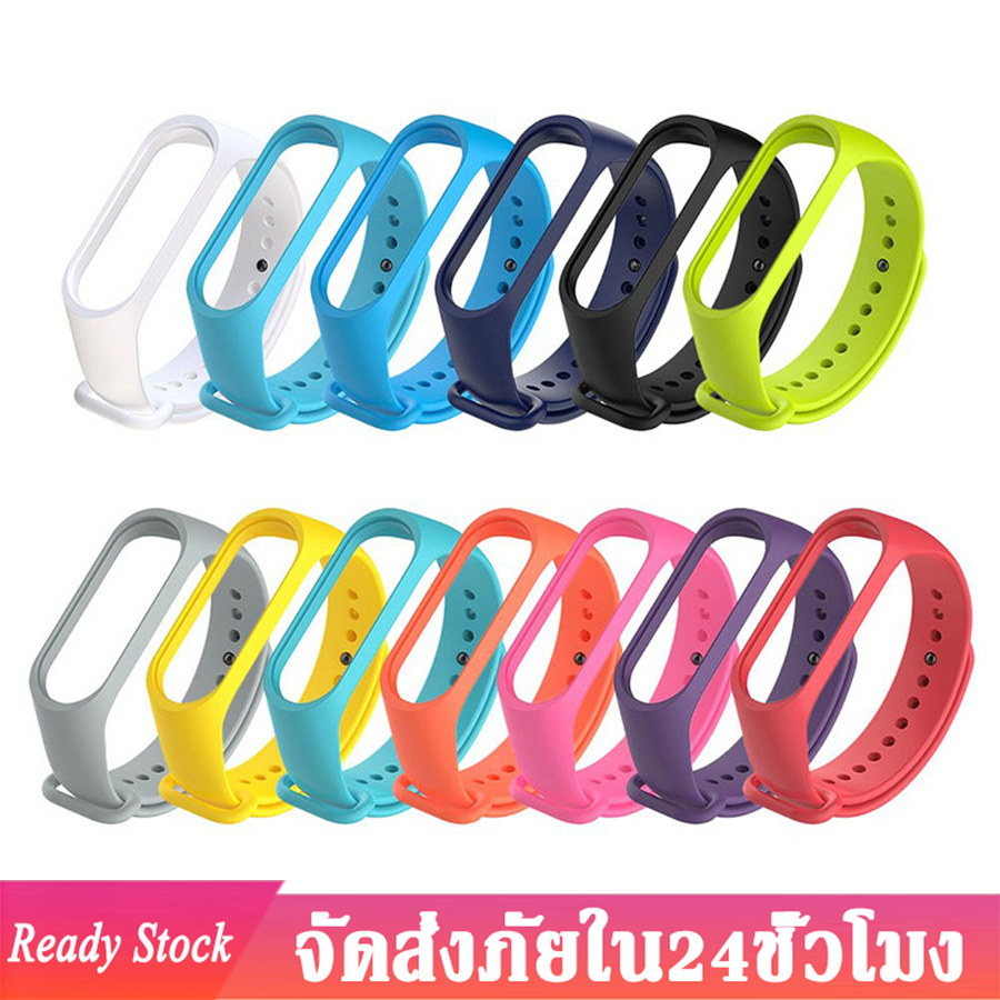 สายซิลิโคน สายเสริม Silicone Watch Strap WristBand Strap for Mi band 3/4 Strap สายเปลี่ยน สายรัดข้อมือ เปลี่ยนสายรัดข้อมือซิลิโคน สายนาฬิกาข้อมือ สำหรับ M3 M4 D36