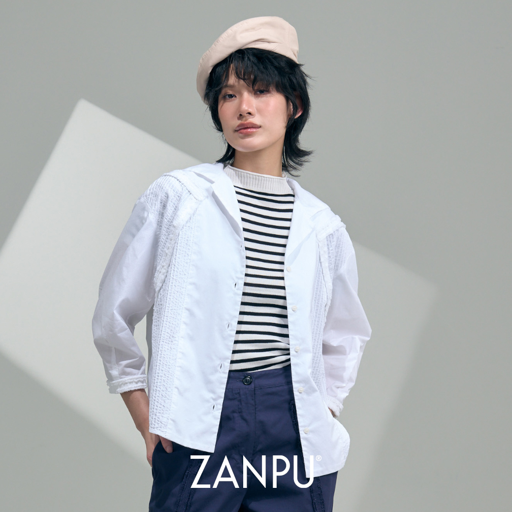 Zanpu Ss26 Soft Sail Collar Overshirt, Oversized Shirt with Flat Collar, Jk-9260507 ราคา 3,824 บาท*ส่งฟรี