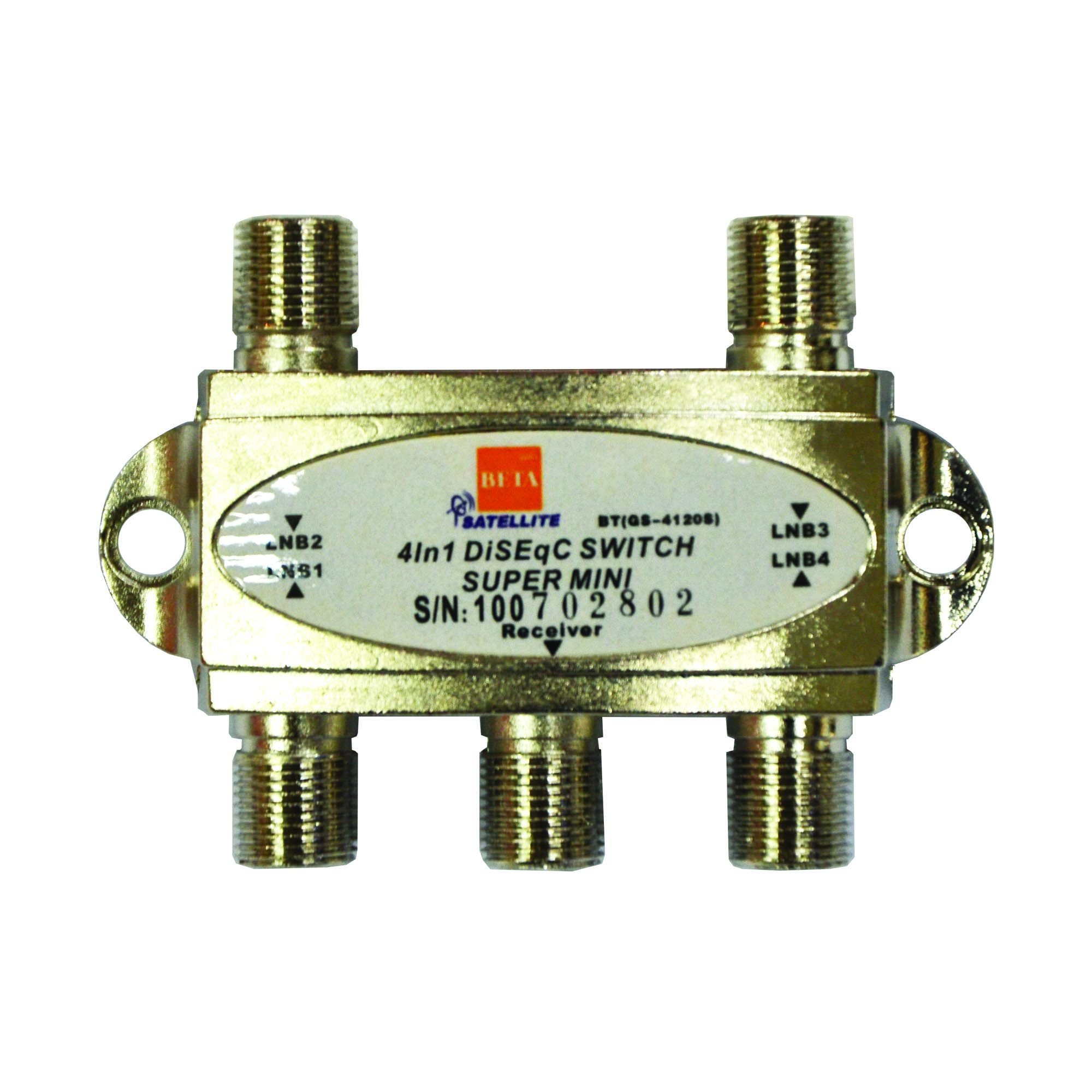BETA DiSEqC Switch 4x1สวิทช์รวมสัญญาณดาวเทียมแบบ เข้า 4 ออก1 ราคา 115 บาท*ส่งฟรี