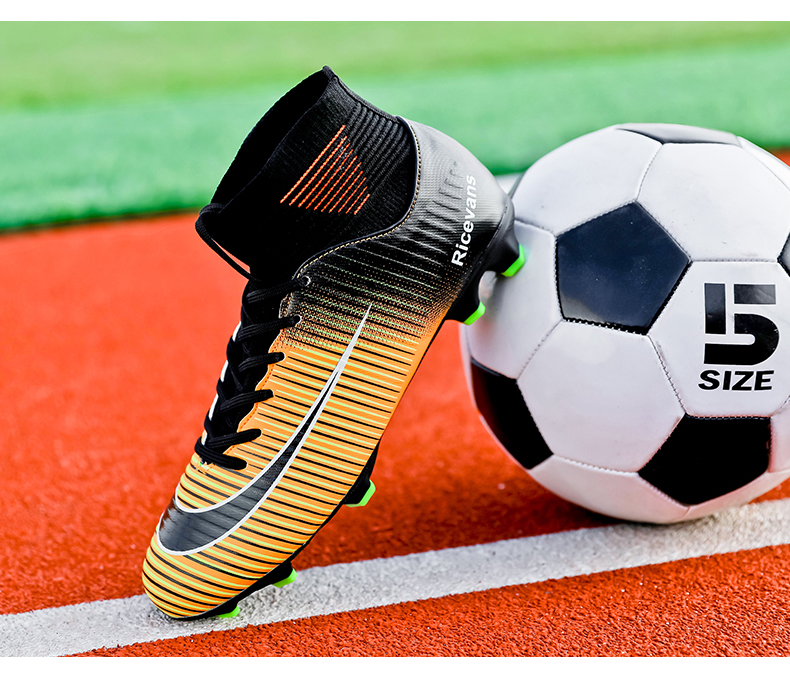 ภาพอธิบายเพิ่มเติมของ c (FG/AG ขนาด 32-44) Professional สตั๊ดรองเท้าส้นสููงหญ้าเทียมรองเท้าฟุตบอลรองเท้ากีฬารองเท้าฟุตบอลสำหรับบุรุษและเด็กรองเท้าฟุตซอล