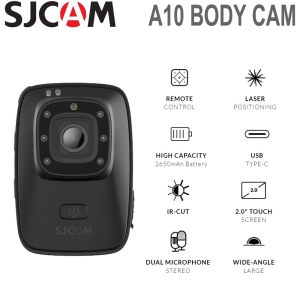 ราคาSJCAM A10 Portable Body Camera Wearable Infrared Sec Camera IR-Cut Night Vision Laser Positioning Action Camera X-Camera Sport Camera กล้องแอคชั่น กล้องติดหมวก กล้องติดอก กล้องถ่ายภาพ กล้องถ่ายวีดีโอ รับประกัน 1 ปี จากศูนย์