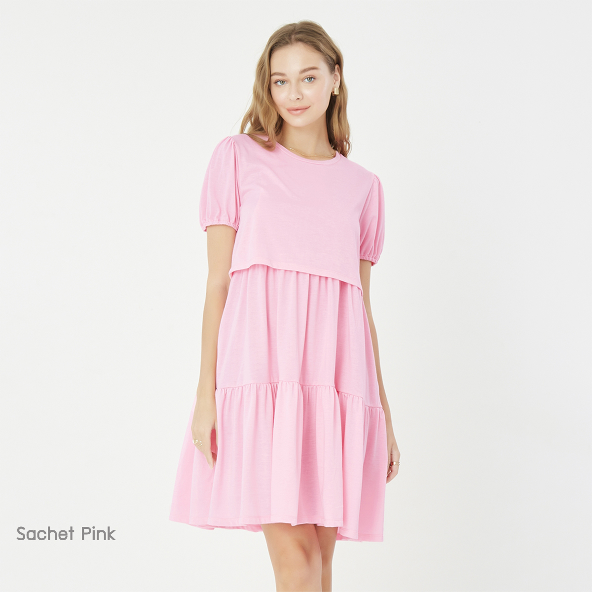 Nitan (นิทาน) ชุดเดรสให้นมบุตร รุ่น Candy Rain Nursing Dress ราคา 690 บาท*ส่งฟรี