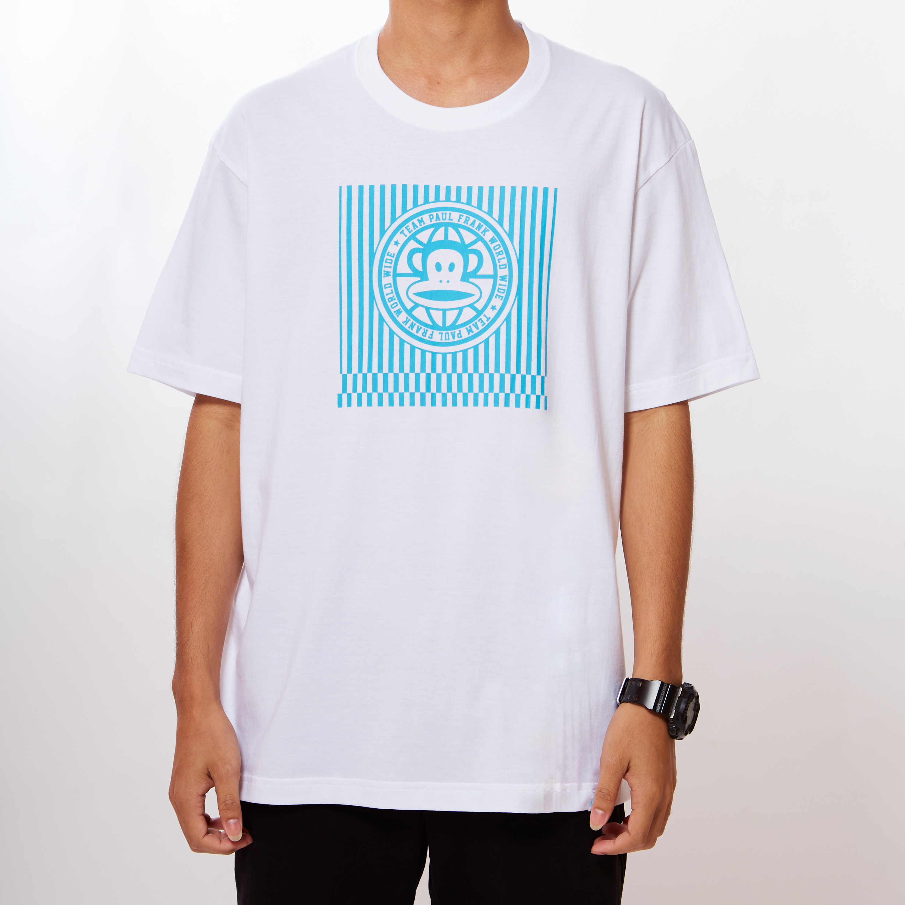 PAUL FRANK เสื้อยืด WORLD STRIPES SS TEES ราคา 646 บาท*ส่งฟรี