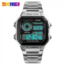 ภาพขนาดย่อสินค้านาฬิกาข้อมือผู้ชาย นาฬิกาสองระบบ ระบบดิจิตอล นาฬิกาข้อมือผู้ชายดิจิตอล กันน้ำ (ของแท้ 100% ) รุ่น skmei 1335
