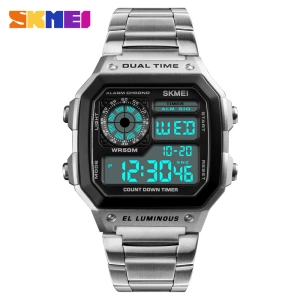 ภาพหน้าปกสินค้านาฬิกาข้อมือผู้ชาย นาฬิกาสองระบบ ระบบดิจิตอล นาฬิกาข้อมือผู้ชายดิจิตอล กันน้ำ (ของแท้ 100% ) รุ่น skmei 1335 ซึ่งคุณอาจชอบสินค้านี้