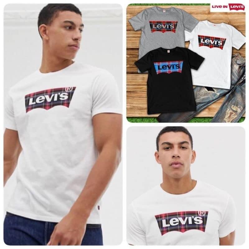 LEVIS เสื้อยืดสกรีนลายโลโก้เเบร์น LEVIS เสื้อยืดสกรีนลายโลโก้เเบร์น