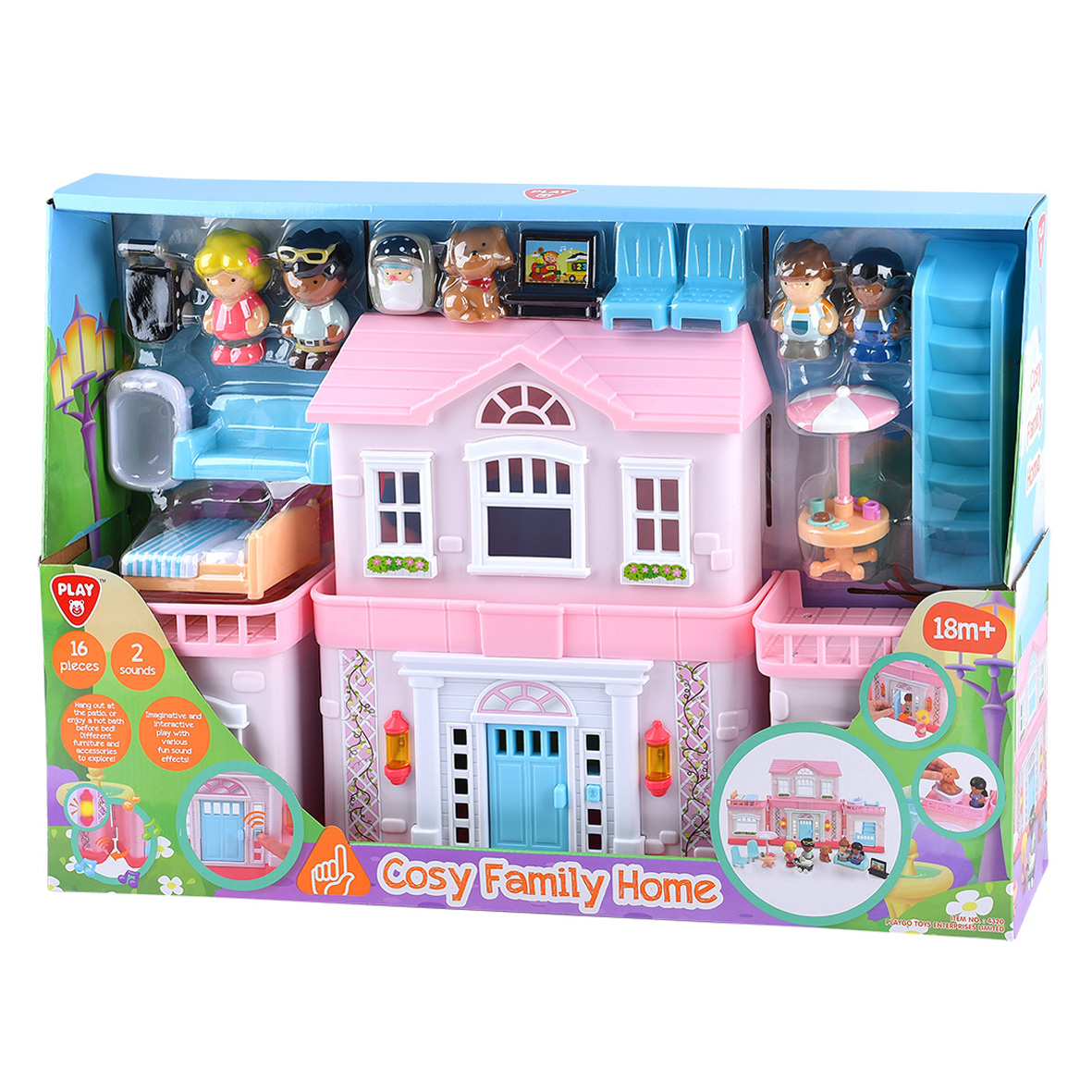 Playgotoys ของเล่นเสริมพัฒนาการ Play set โคซี่ แฟมิลี่ โฮม(4320) ราคา 2,199 บาท*ส่งฟรี