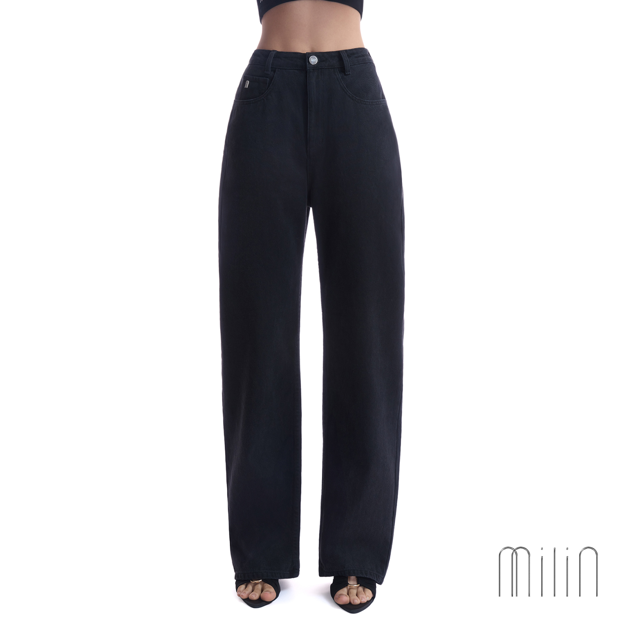 [Milin] Medium Waisted Baggy Jeans, Mid-Waisted Baggy Jeans / Baggie Babe Pants 48008 ราคา 5,801 บาท*ส่งฟรี