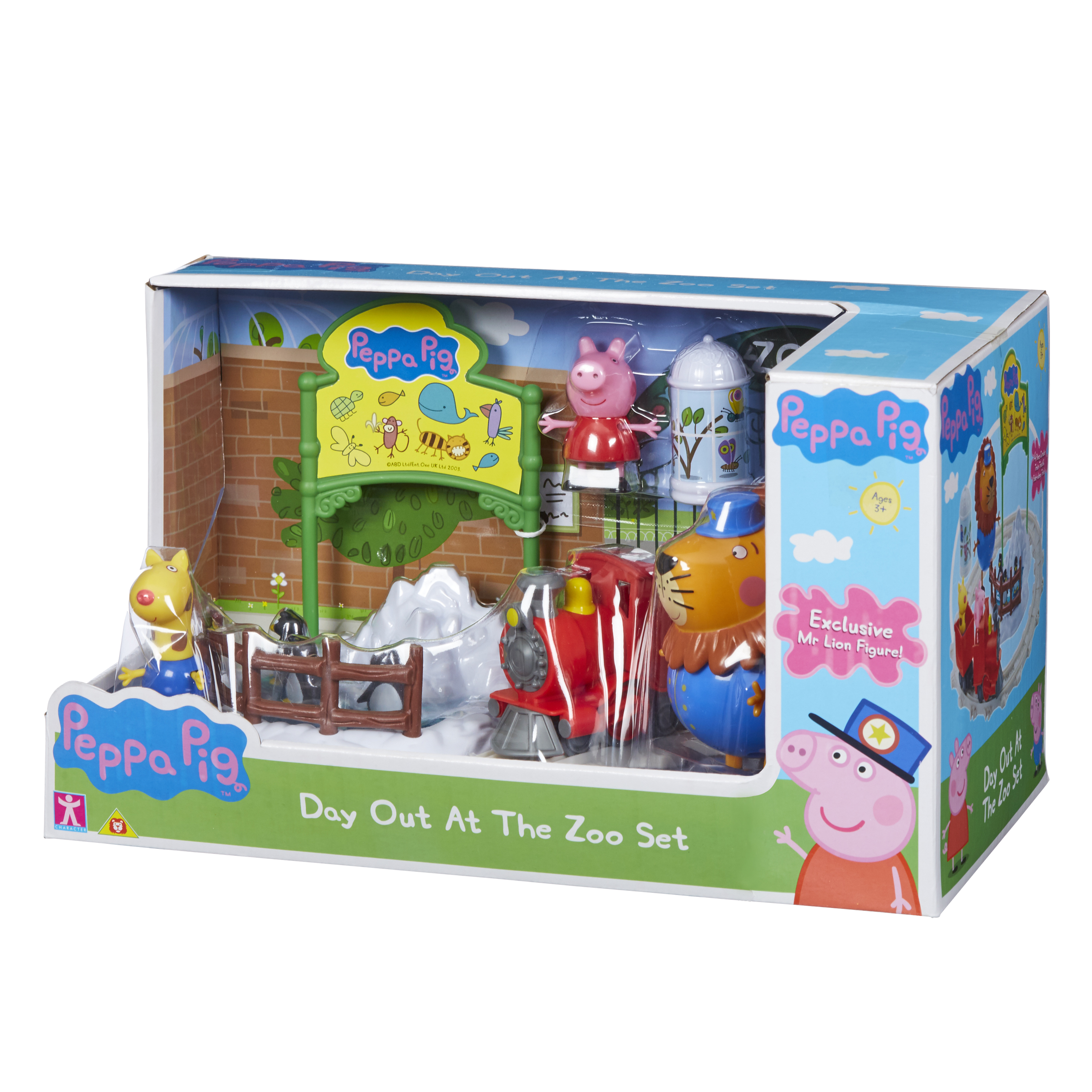 peppa pig day out at the zoo playset