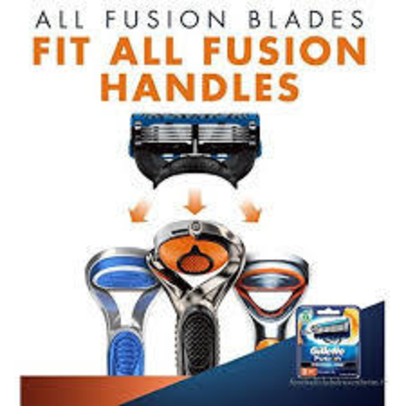 ภาพประกอบคำอธิบาย Gillette FUSSION5 PROGLIDE Blades Pack 4. New/Last packaging