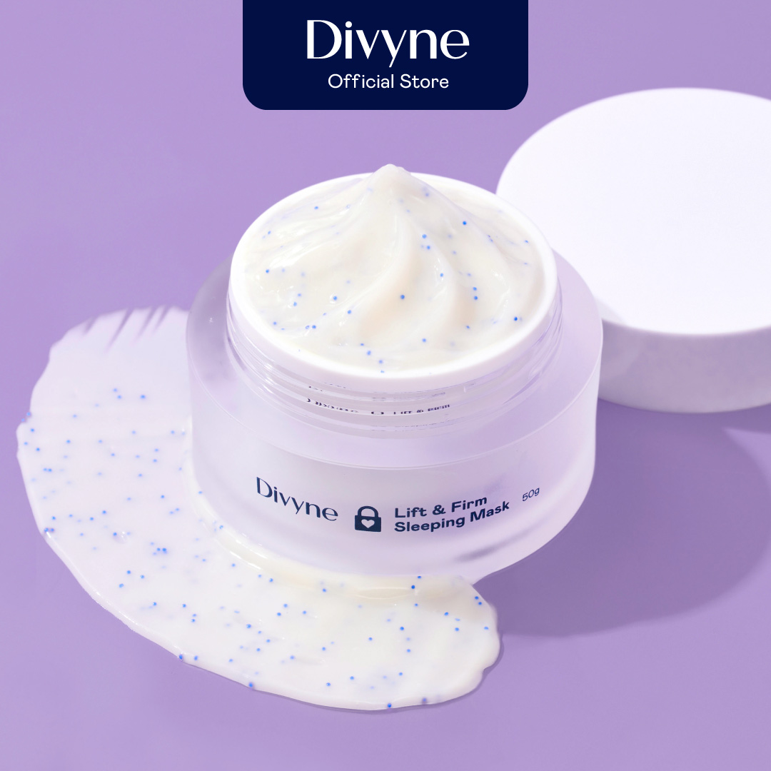 Divyne (ดิไวน์) มาส์ก ลดเลือนริ้วรอย กระชับผิวอิ่มน้ำตลอดคืน 50g. DIVYNE Lift & Firm Sleeping Mask 50g ราคา 1,165 บาท*ส่งฟรี
