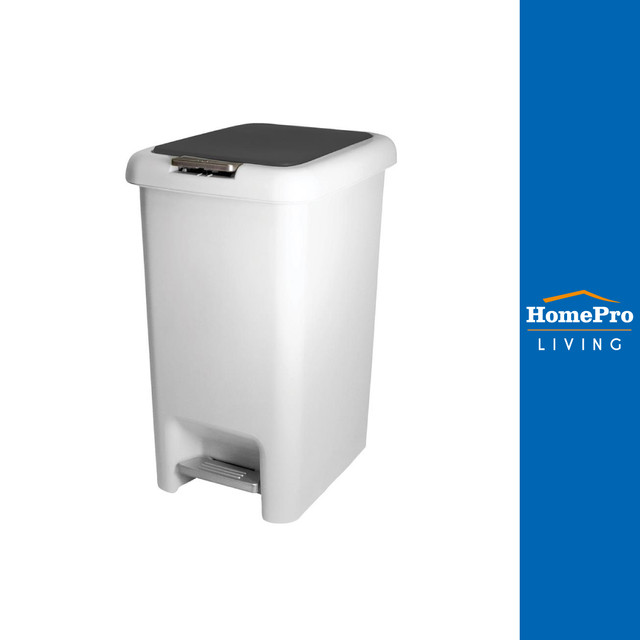 HomePro ถังขยะเหยียบเหลี่ยม COCO 30 ลิตร สีขาว/เทา แบรนด์ ACCO ราคา 479 บาท*ส่งฟรี