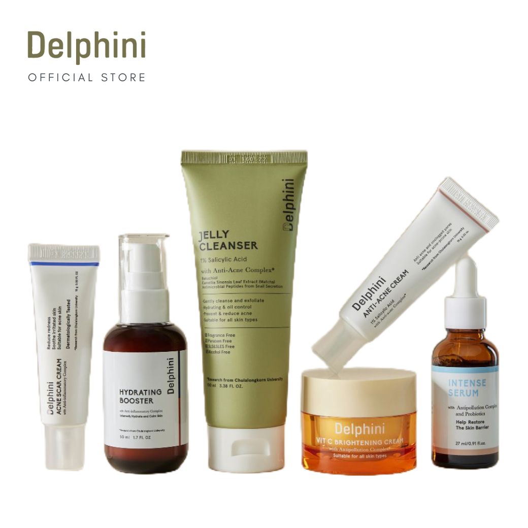 DELPHINI ANTI POLLUTION & ACNE SET ราคา 3,500 บาท*ส่งฟรี