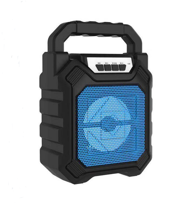 ไมโครโฟน ลำโพง Bluetooth  ลำโพงบรูทูธเบสหนัก ควบคุมระดับเสียง ลำโพงบรูทูธเบสหนัก ชาร์จได้ speaker bluetooth ไฟ LED