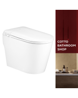 COTTO C109117 WH Klirr Smart Signature 3.8L One piece toile (S-trap) สุขภัณฑ์ชิ้นเดียว ซิกเนเจอร์