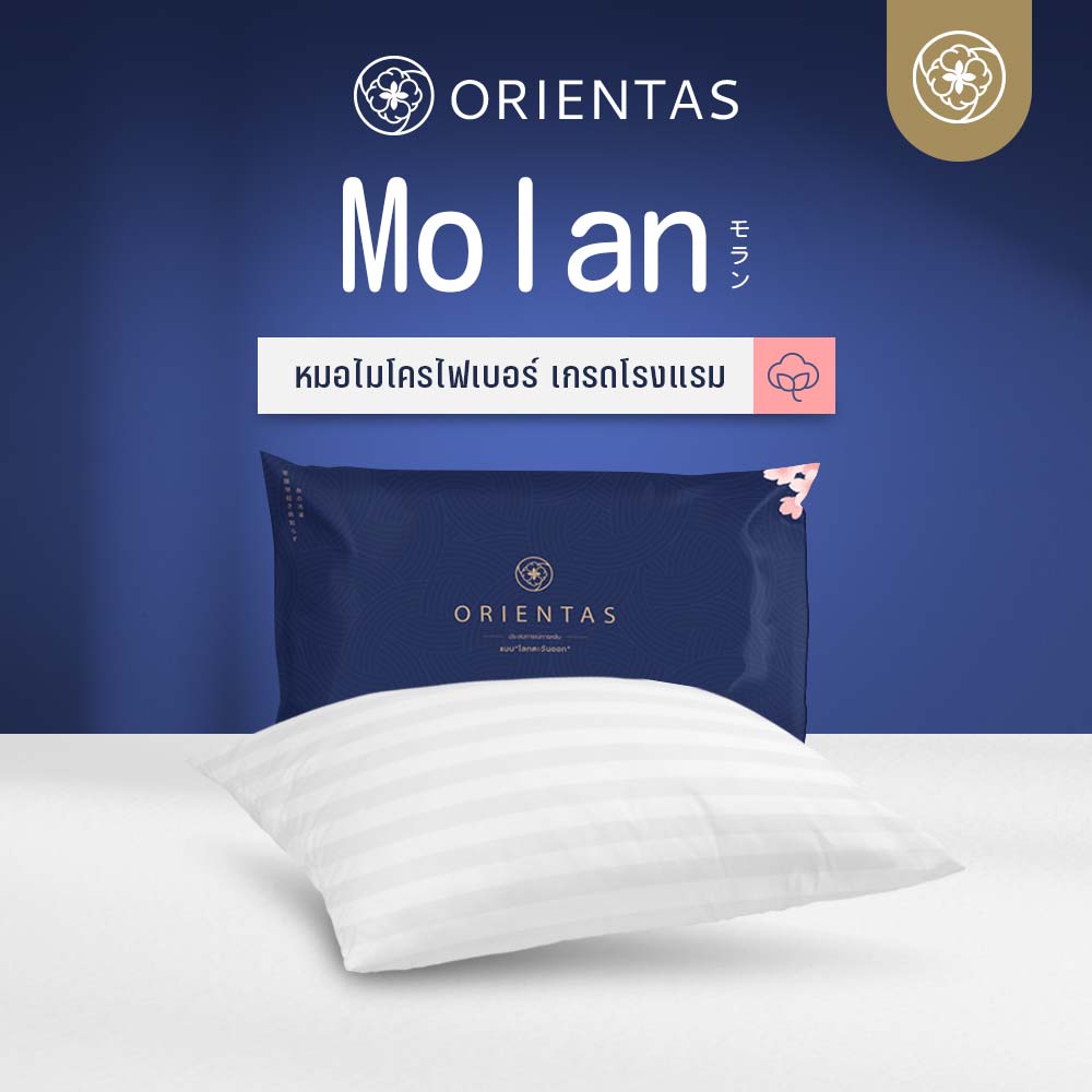 Orients Hwadan ultimate pillow for your comfort needs! Our pillow is designed to provide you with the perfect balance of softness and support for a great night's sleep. ราคา 299 บาท*ส่งฟรี