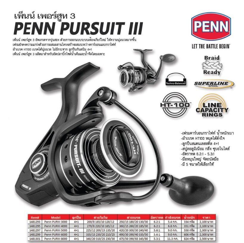 Penn Pursuit Iii 6000 ราคาถูก ซื้อออนไลน์ที่ - เม.ย. 2024