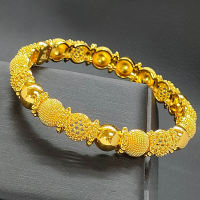 Velishy JEWELRY กำไลข้อมือสุดเสน่ห์สำหรับผู้หญิงกำไลข้อมือกลวงลายดอกไม้สำหรับของขวัญแต่งงานเจ้าสาวในตะวันออกกลางเวียดนาม