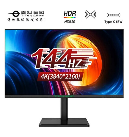 Titan Army 28" Gaming/Art Monitor 144HZ 4K UHD 3840 x 2160 16:9 IPS Panel, HDR400 FreeSync, 1.07B+ Colors, KVM USB3 HUB, Calibrated Colors Accuracy ∆E＜2 WCG/Color Gamut sRGB 100%, DCI-P3 95%, AdobeRGB 90%, VESA, DP USB-C HDMI - P28H2V ราคา 16,900 บาท*ส่งฟรี