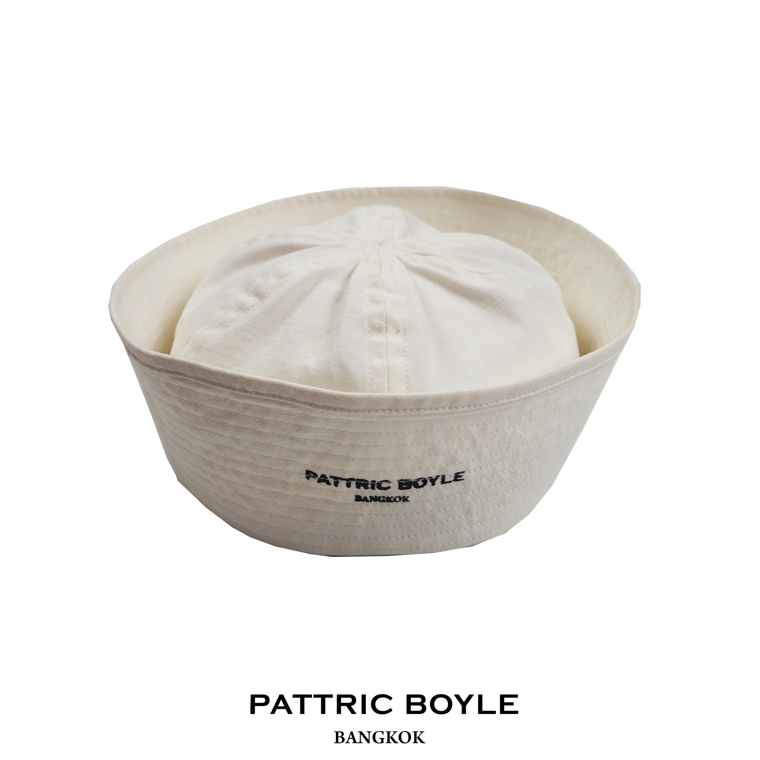 PATTRICBOYLE / STL / SAILOR HAT หมวกทรงกะลาสี เดินเส้นรอบปีกหมวก / RNV09101WH1 09 RNV ราคา 1,490 บาท*ส่งฟรี