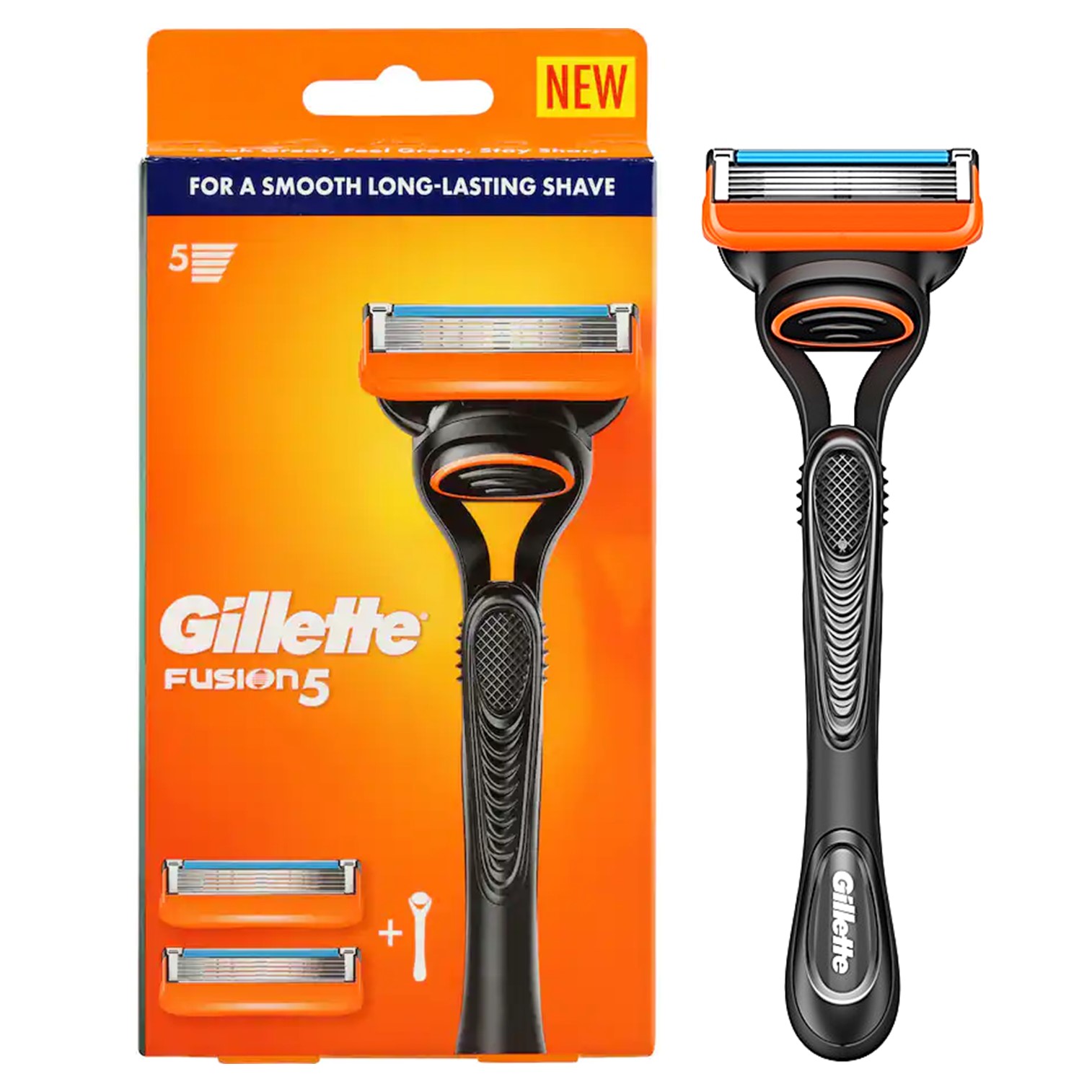 Gillette Fusion 5 Manual Mens Shaving Razor ชุดใบมีดโกนหนวดแบบ5ชั้นพร้อมด้ามจับรุ่นพิเศษจากยิลเล็ตสินค้านำเข้าของแท้จากต่างประเทศ ราคา 959 บาท*ส่งฟรี