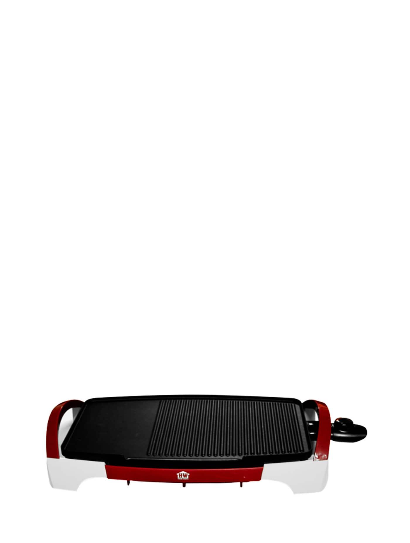 HOUSE WORTH Grill Pan White-Red electric grill pans