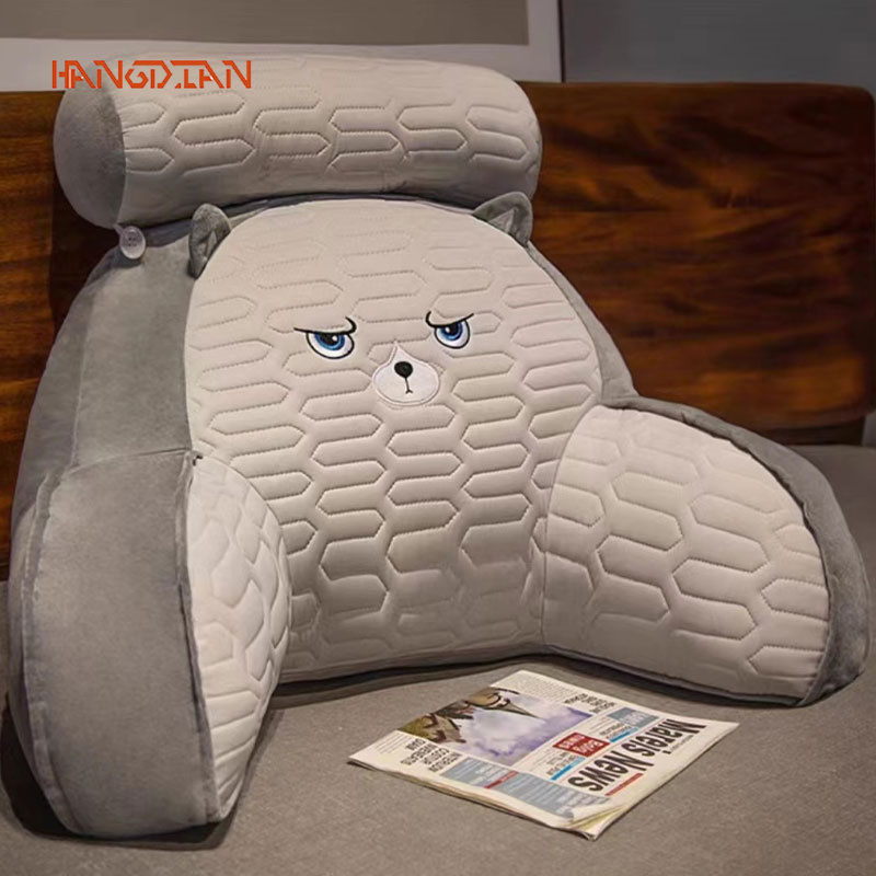 Summer Latex Ice Cartoon Waist Cushion Cool Feeling Dou Dou Classroom Sitting for Long Time Waist Protection Cushion Breathable Sofa Cushion Lying Pillow ราคา 379 บาท*ส่งฟรี