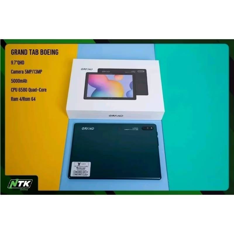 Grand tab Boeing tablet 9.7 inch screen, 4 GB RAM/64 GB ROM ราคา 1,500 บาท*ส่งฟรี