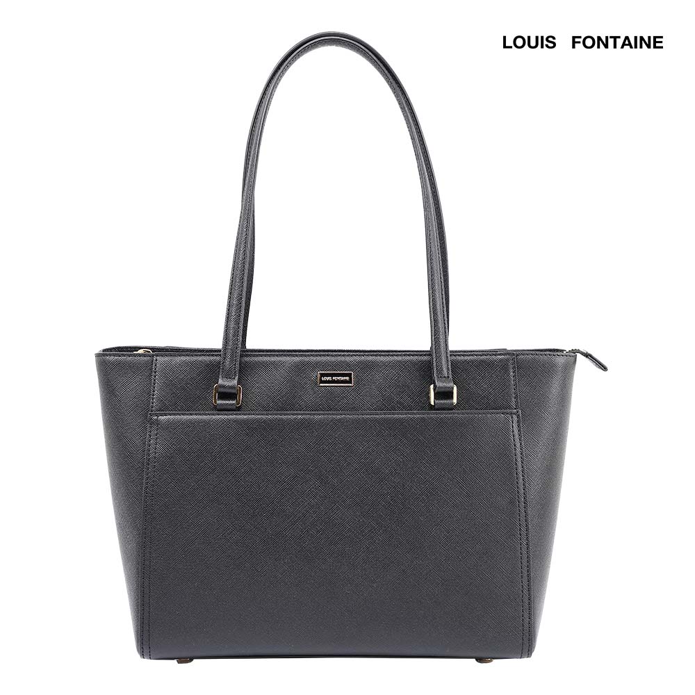 Louis Fontaine กระเป๋าสะพายข้างทรง Tote รุ่น Marlene ( LFH0204_BL ) - สีดำ ราคา 4,550 บาท*ส่งฟรี
