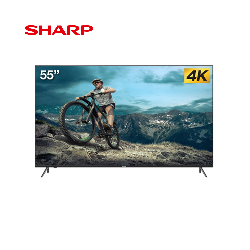 Sharp LED Smart TV 4K UHDR ขนาด 55 นิ้ว รุ่น 4T-C55EK2X รับประกัน 1 ปี By Mac Modern ราคา  14,990 บาท*ส่งฟรี