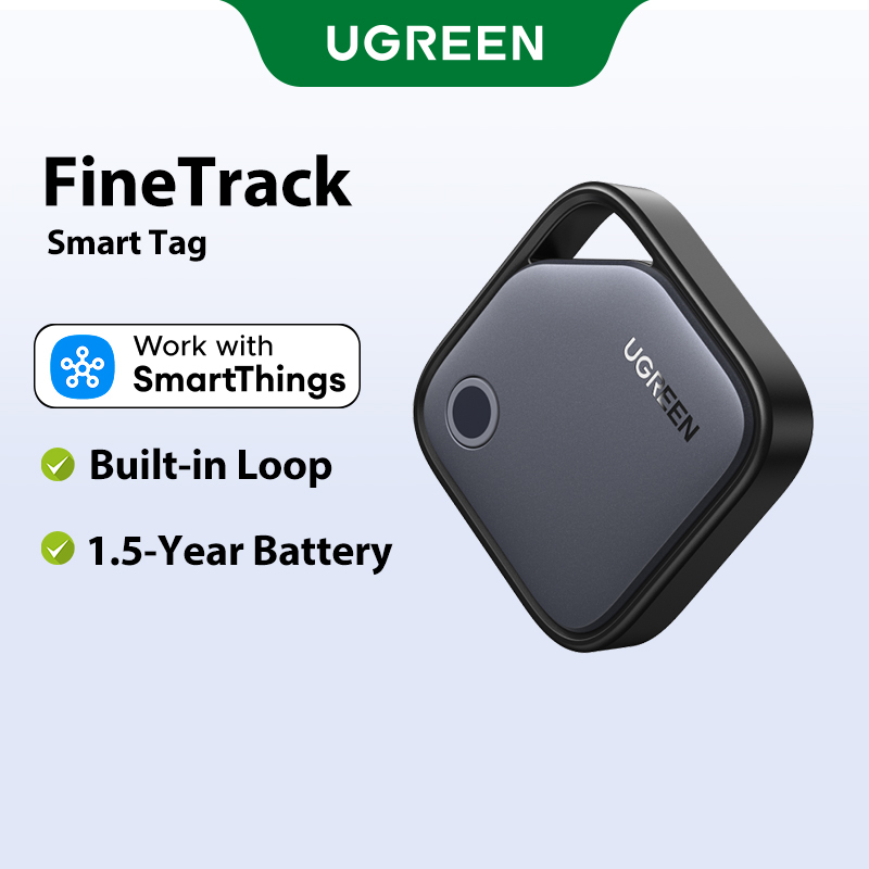【Finetrack】Ugreen Smart Finder Tag Certified Samsung Smartthings Gps Tracker Tracking Tag to Prevent Loss for Keys Wallet Pet Kids Only for Galaxy Series Model:55769 ราคา 1,199 บาท*ส่งฟรี
